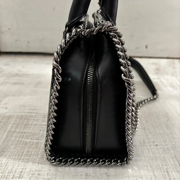 Stella McCartney Falabella Nashville Box Mini Bag Black Mountain View - Picture 10 of 16